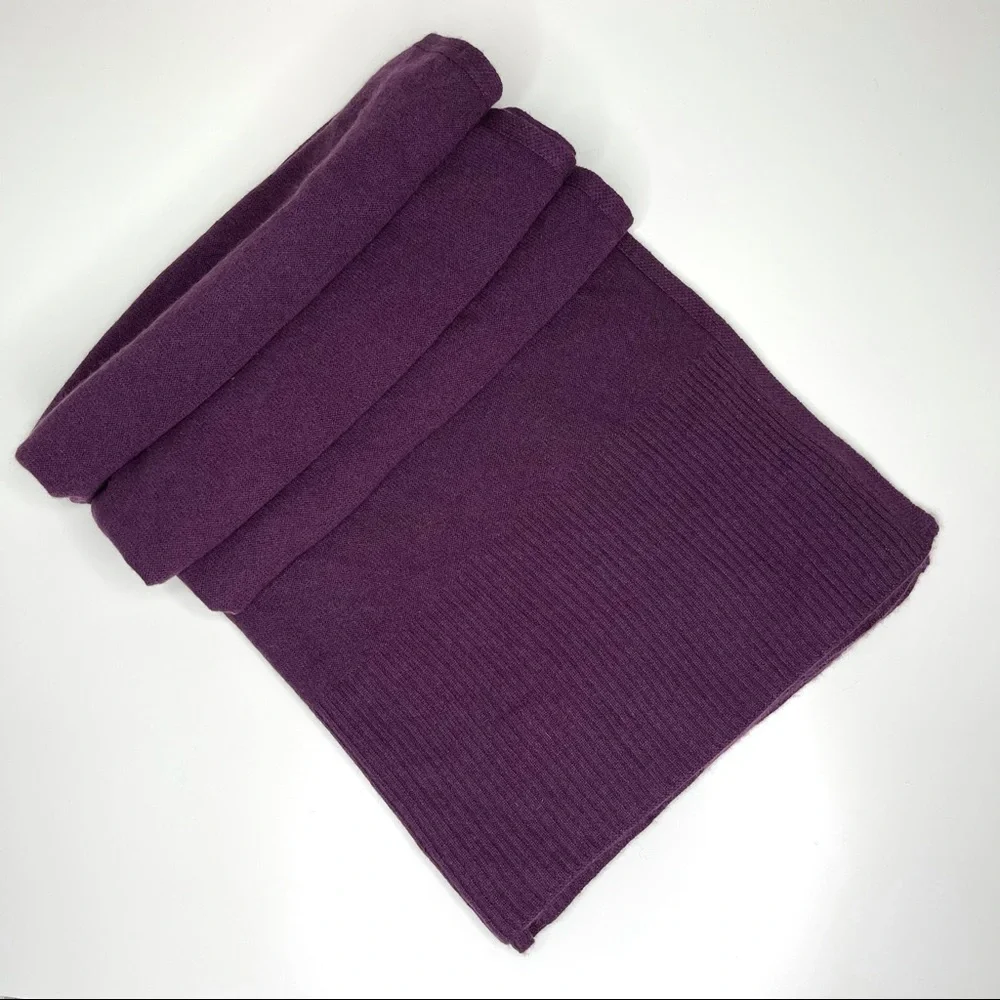 NORDSTROM HALOGEN 100% Cashmere Scarf NEW Purple Plum